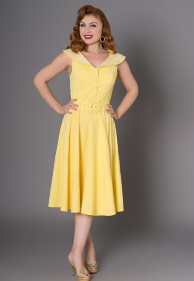 Freda Dress Polyester – 50s Dresses, Dresses | Kitty Darling