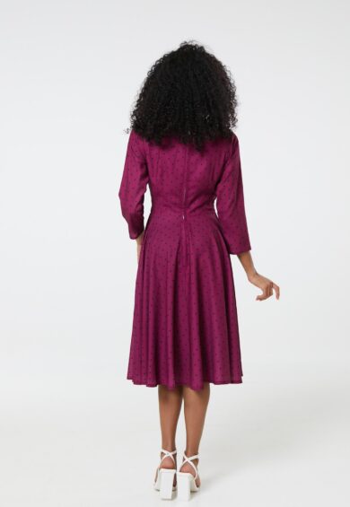 Genevieve Plum Dress – 50s Dresses, Dresses | Kitty Darling