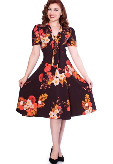 Izzy Burgandy Dress – 50s Dresses, Dresses | Kitty Darling