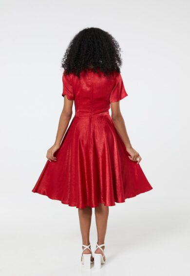 Kaylee Red Dress in Recycled Fabric – 50s Dresses, Dresses | Kitty Darling