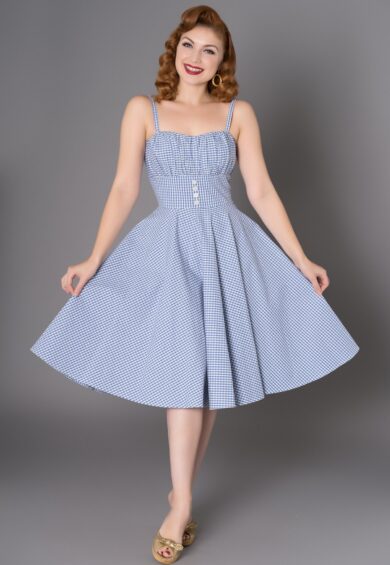 Melissendre Blue Dress – 50s Dresses, Dresses | Kitty Darling