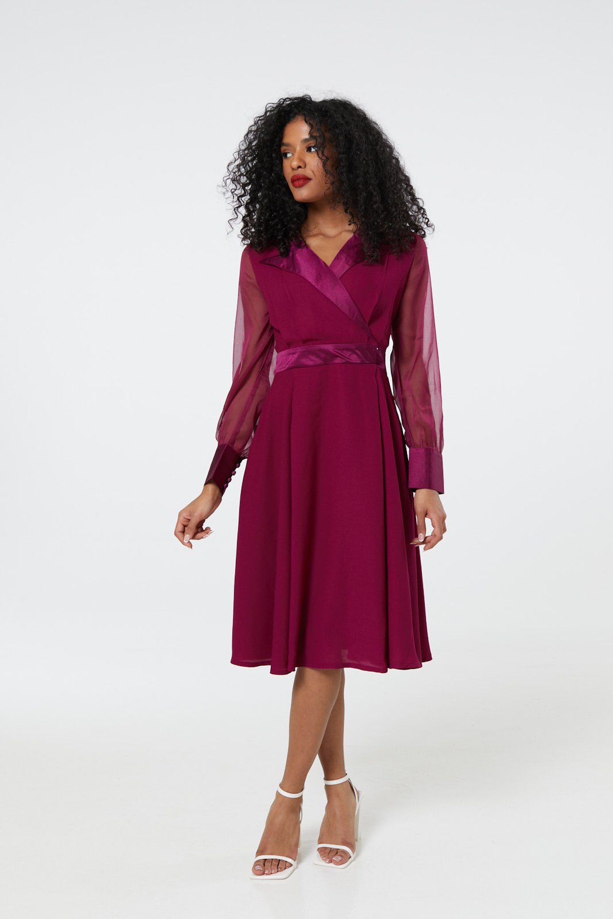Polly Dress in Plum Colour 1 Polly Dress in Plum Colour