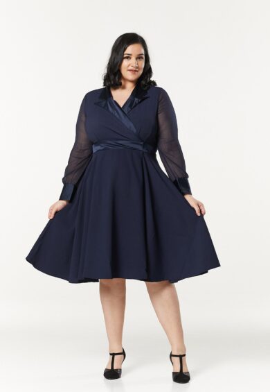 Polly Navy Dress – 50s Dresses, Dresses | Kitty Darling
