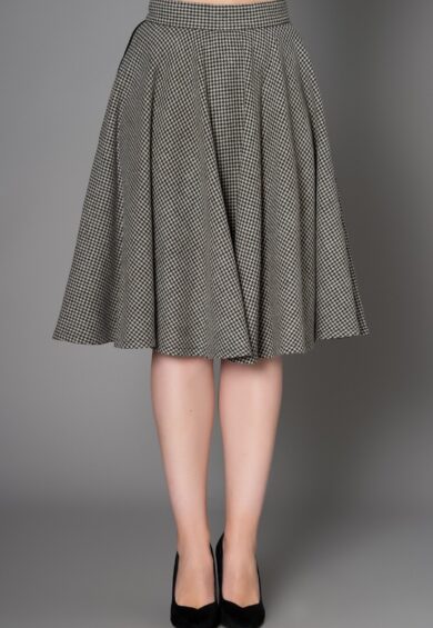 Sophie Houndstooth Skirt – Skirt | Kitty Darling