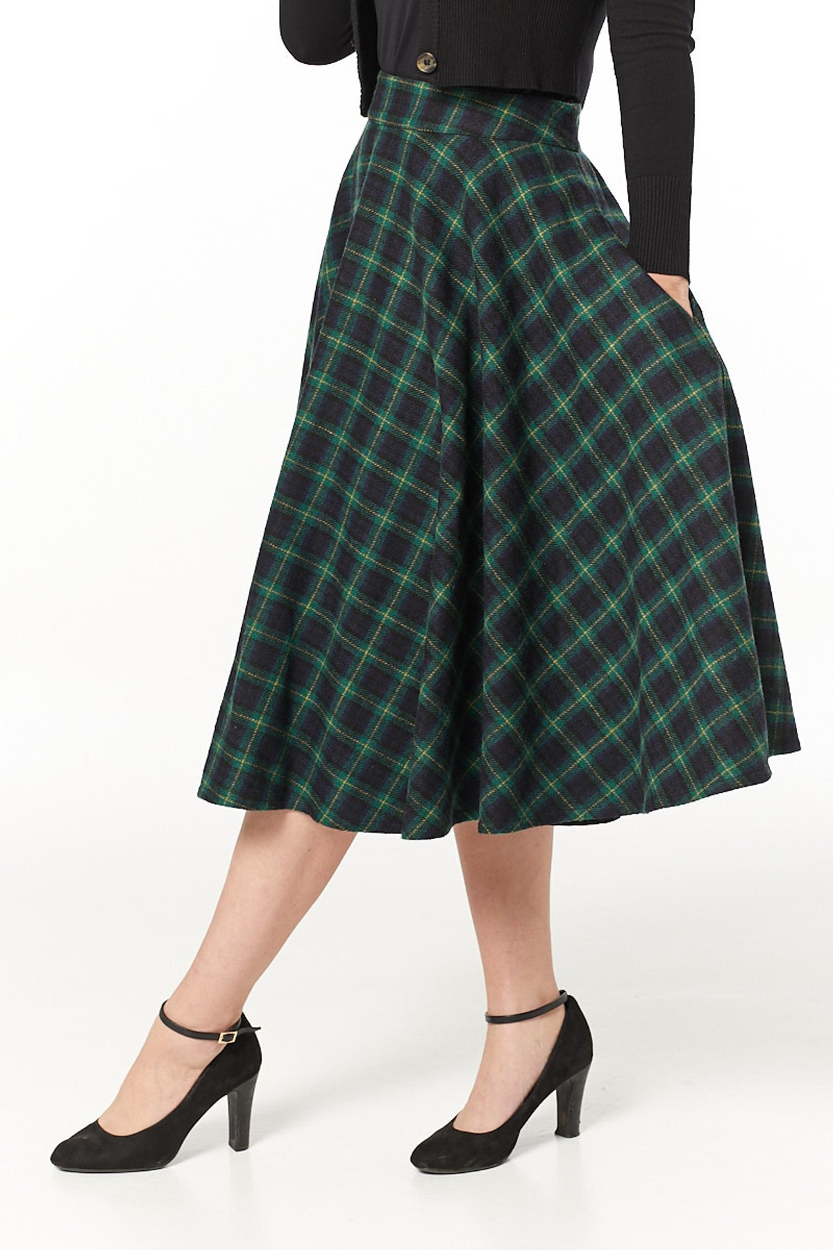 Sophie Skirt Forest Green 3 Sophie Skirt Forest Green - Image 3