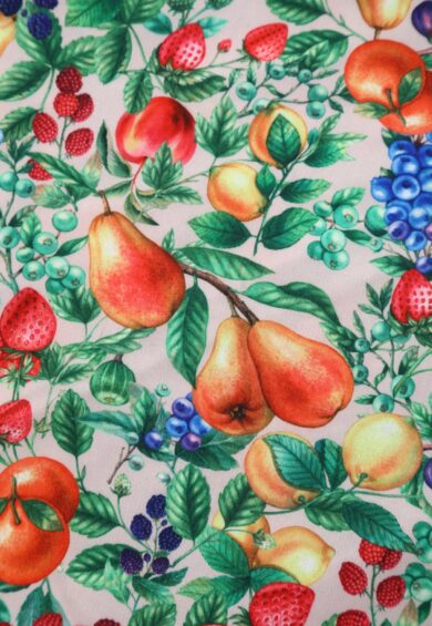 Daisy Italian Summer Fruit Off Shoulder Dress – Dresses | Kitty Darling