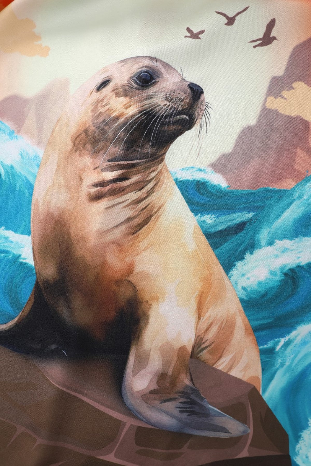 Aisley Seal At Sunset Box Pleated Skirt 2 Aisley Seal At Sunset Box Pleated Skirt - Image 2