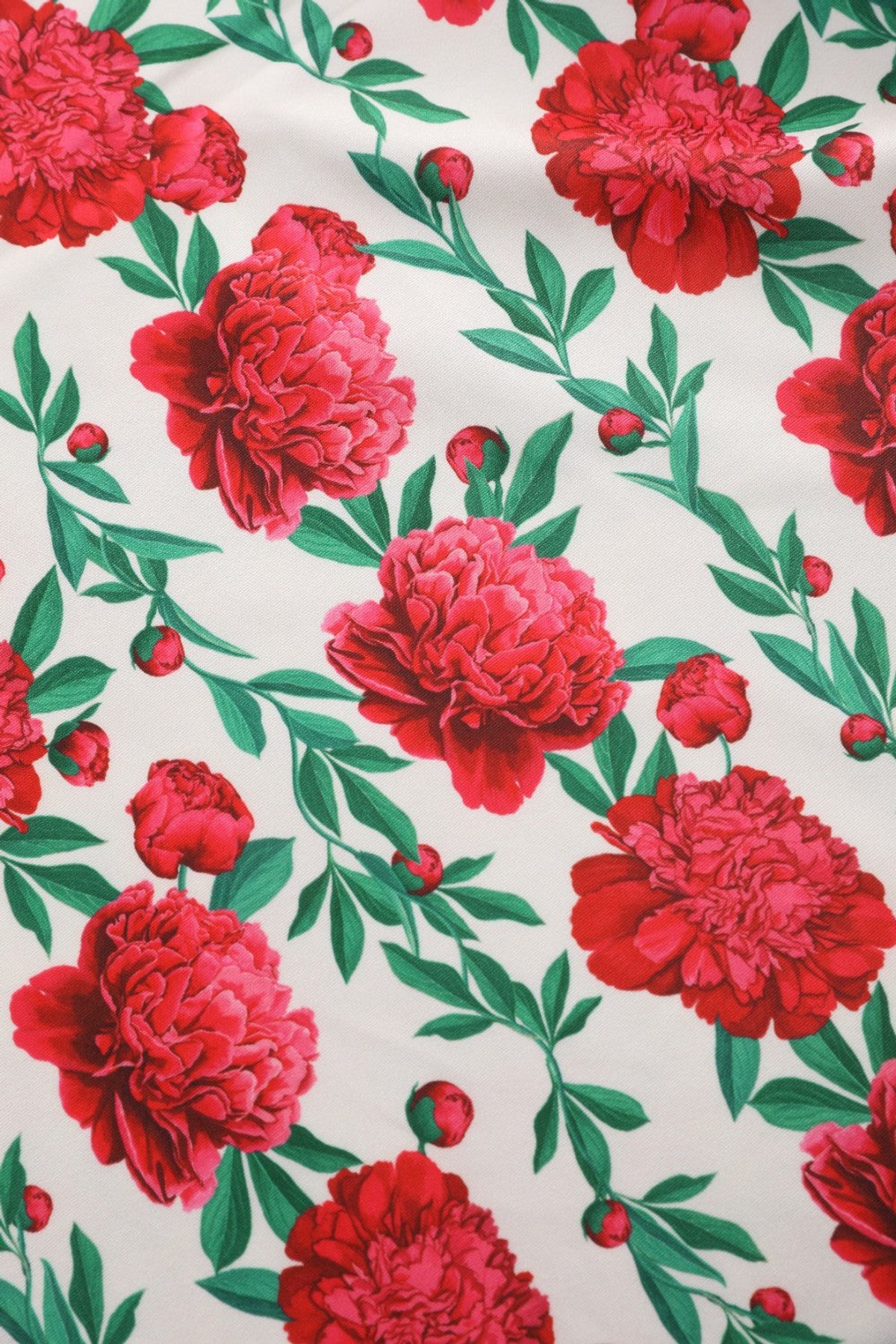 Aisley White Vintage Rose Box Pleated Skirt 2 Aisley White Vintage Rose Box Pleated Skirt - Image 2