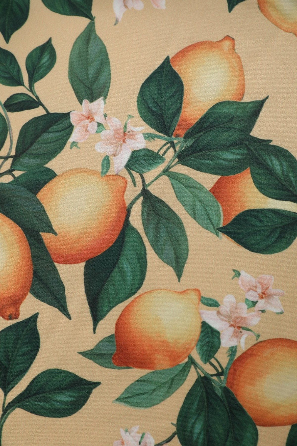 Aisley Yellow Lemon Box Pleated Skirt 2 Aisley Yellow Lemon Box Pleated Skirt - Image 2