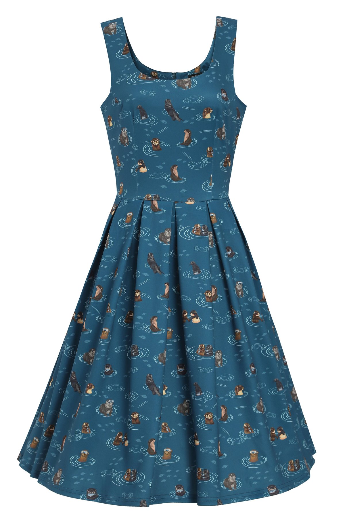 Amanda Blue Otter Family Tea Dress 3 Amanda Blue Otter Family Tea Dress - Image 3