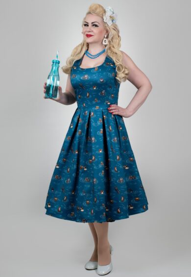 Amanda Blue Otter Family Tea Dress – New In | Kitty Darling