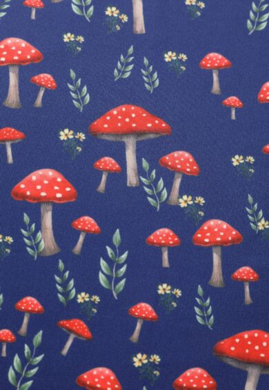 Amanda Blue Red Mushroom Sleeveless Dress – New In | Kitty Darling