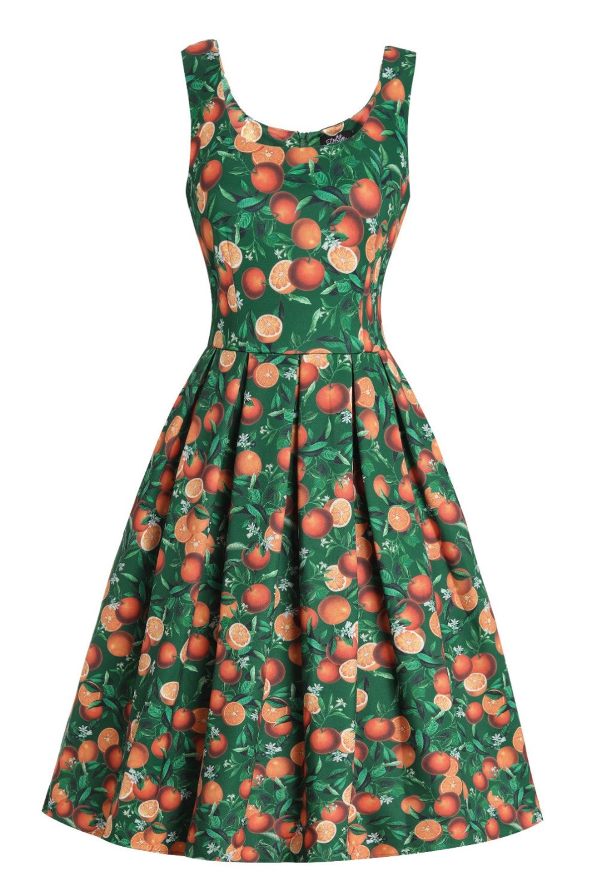 Amanda Green Orange Print Dress 1 Amanda Green Orange Print Dress