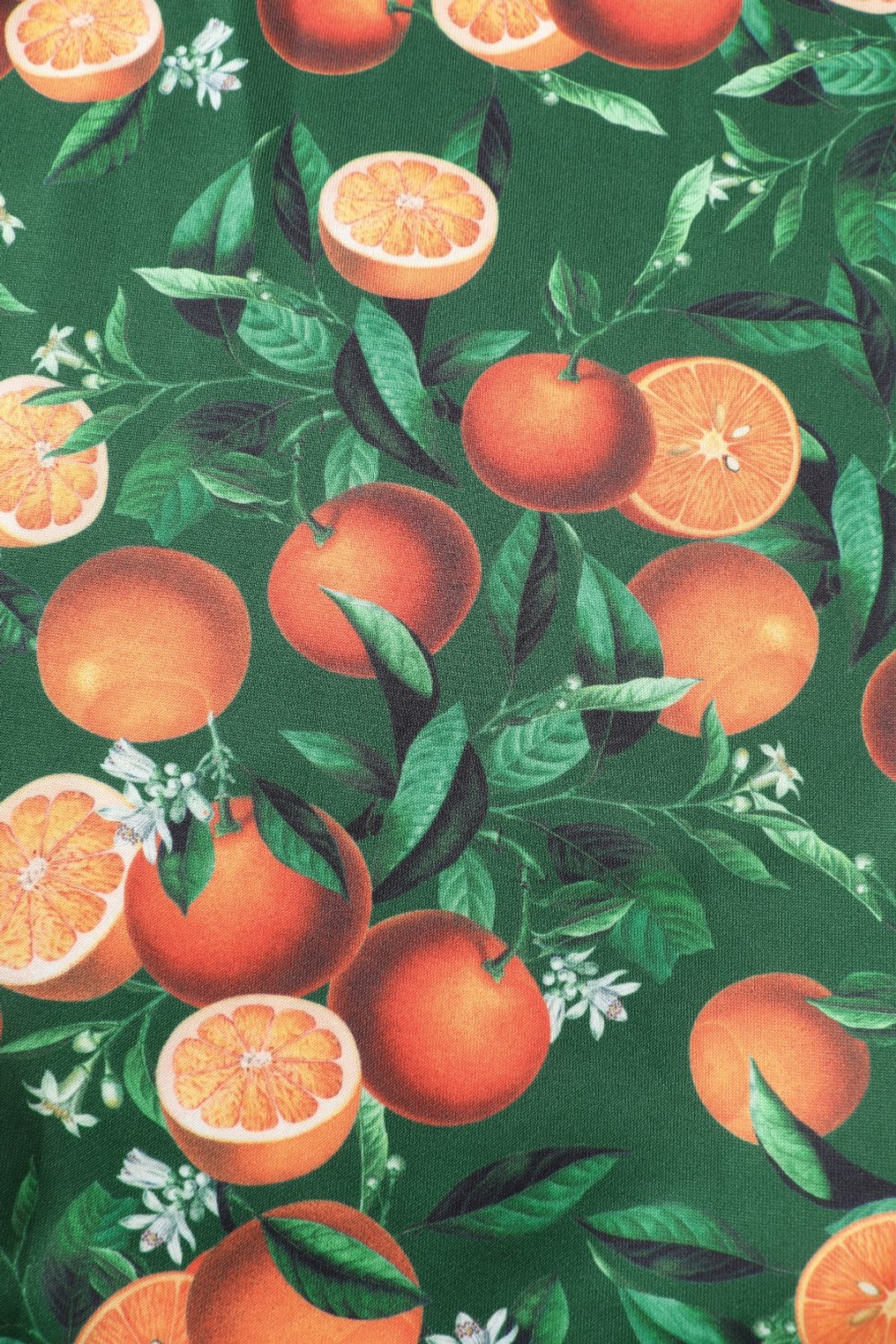 Amanda Green Orange Print Dress 2 Amanda Green Orange Print Dress - Image 2