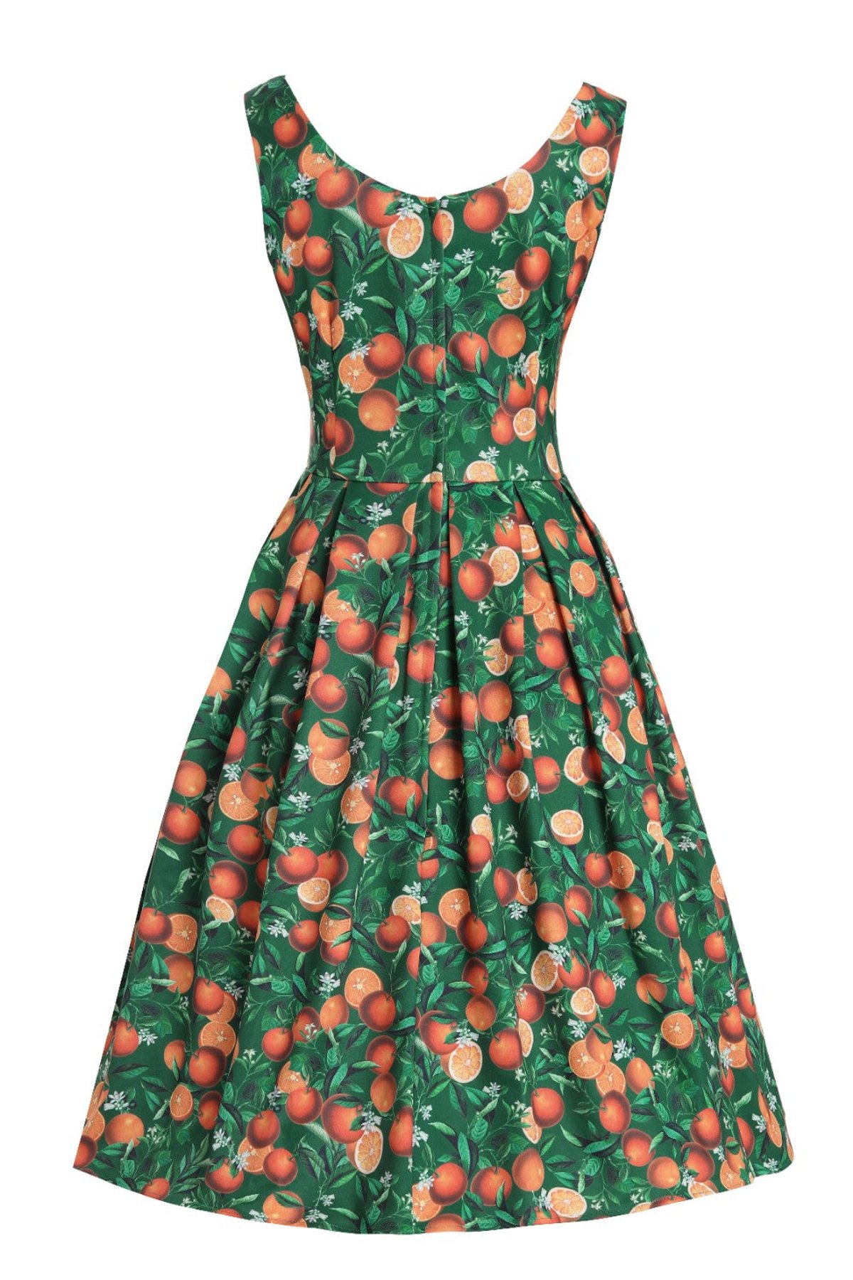 Amanda Green Orange Print Dress 3 Amanda Green Orange Print Dress - Image 3