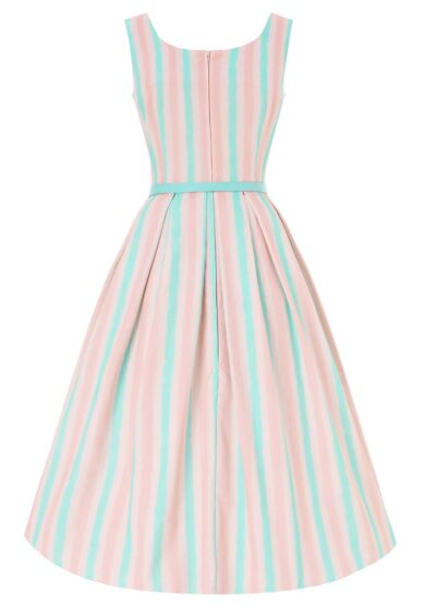 Amanda Pastel Striped Swing Dress – New In | Kitty Darling