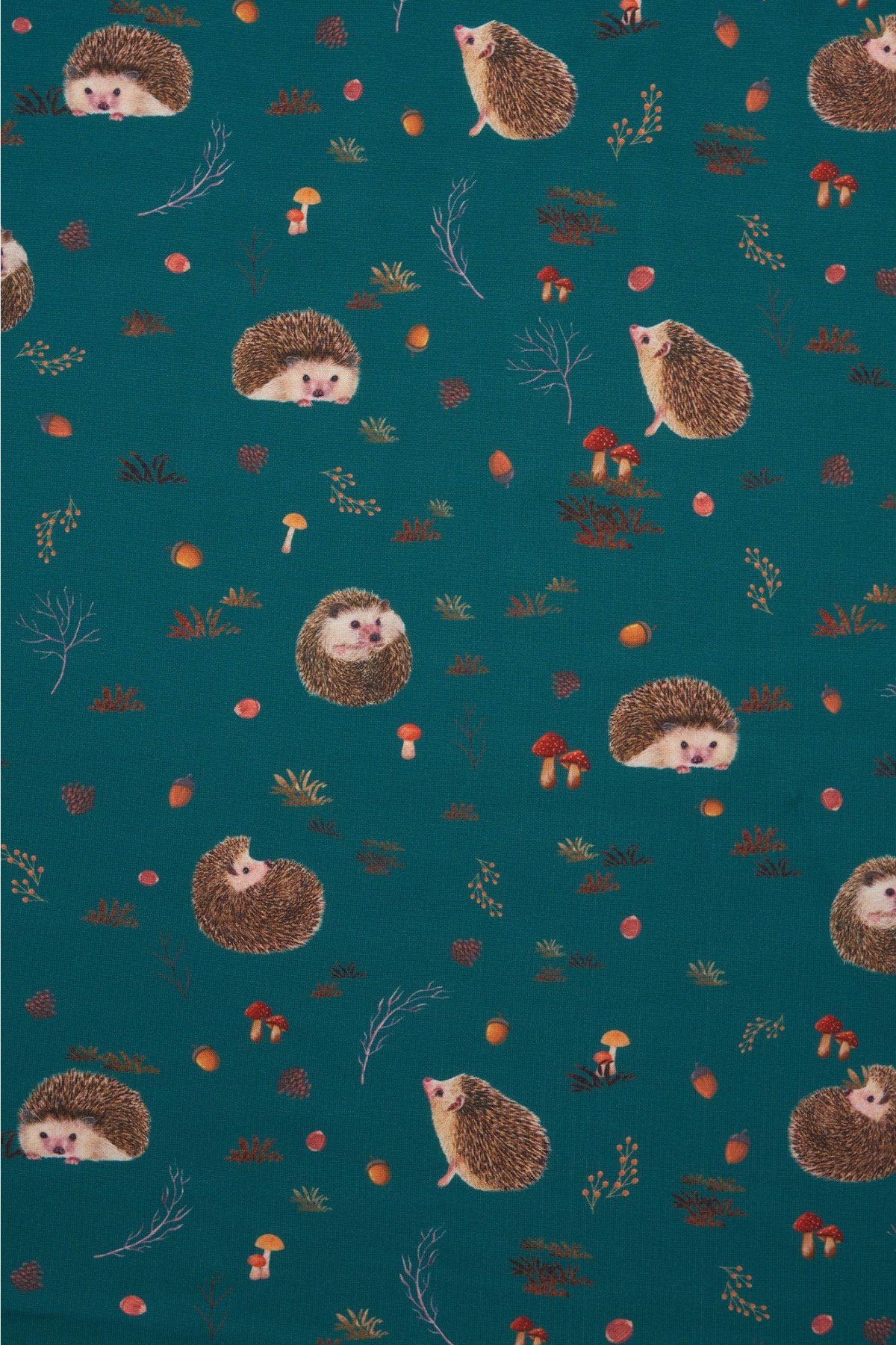 Amanda Scoop Neck Swing Dress in Green Hedgehog Print 2 Amanda Scoop Neck Swing Dress in Green Hedgehog Print - Image 2