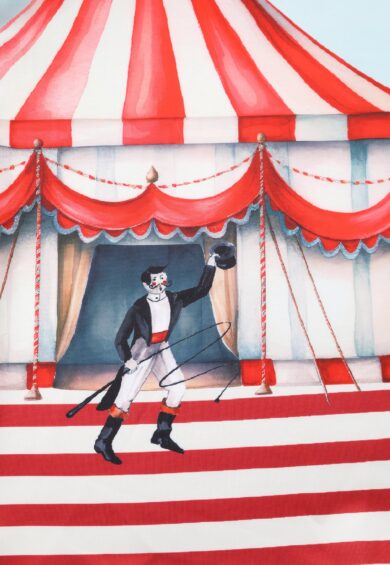 Amanda Vintage Circus Flared Dress – New In | Kitty Darling