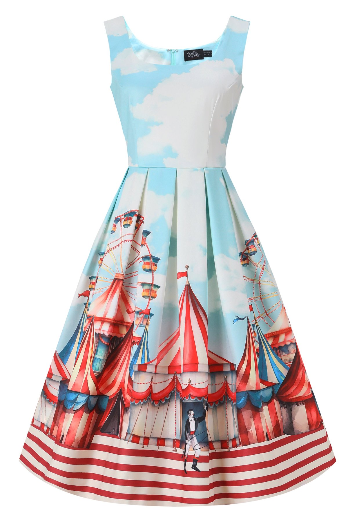 Amanda Vintage Circus Flared Dress 1 Amanda Vintage Circus Flared Dress