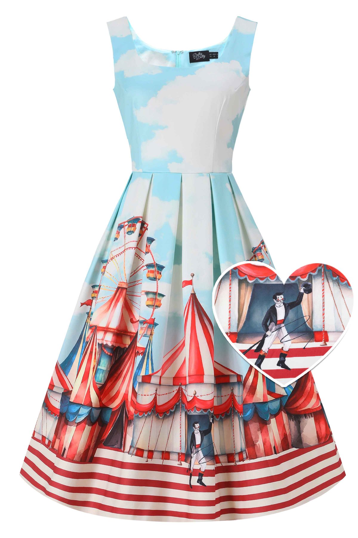 Amanda Vintage Circus Flared Dress 3 Amanda Vintage Circus Flared Dress - Image 3