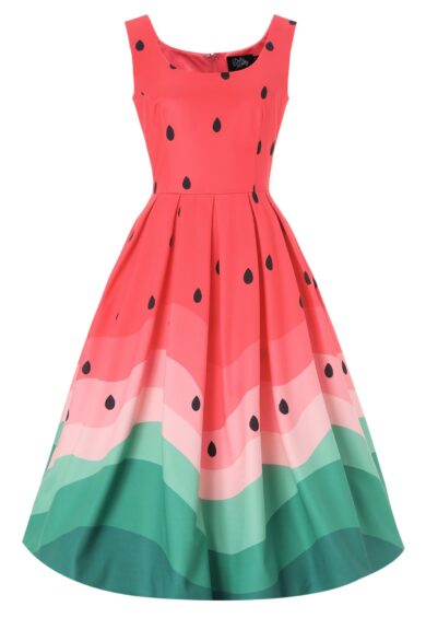 Amanda Watermelon Printed Dress – New In | Kitty Darling