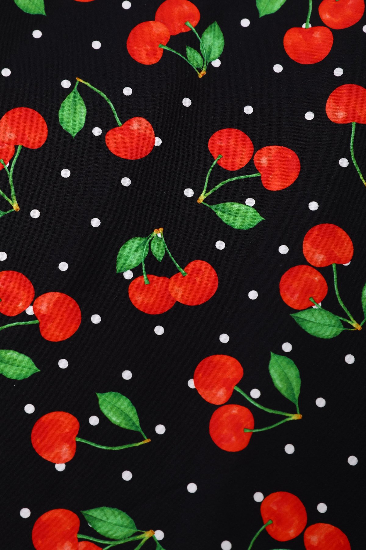 Daisy Red Cherry Halter Dress In Black 2 Daisy Red Cherry Halter Dress In Black - Image 2