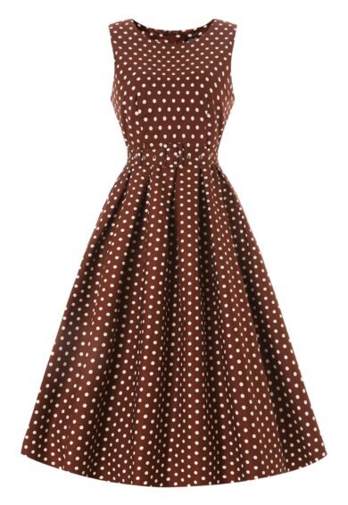 Helen Brown Polka Dot Cotton Midi Dress – New In | Kitty Darling