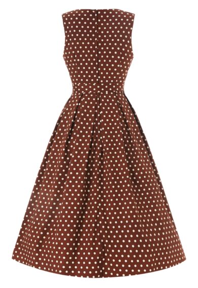 Helen Brown Polka Dot Cotton Midi Dress – New In | Kitty Darling