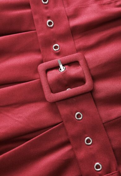 Helen Burgundy Stylish 50's Retro Swing Dress With Pockets – New In | Kitty Darling