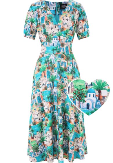 Julia Blue Santorini Midi Dress – New In | Kitty Darling