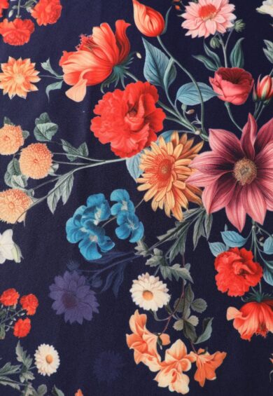 Lily Blue Botanical Floral Off Shoulder Dress – New In | Kitty Darling