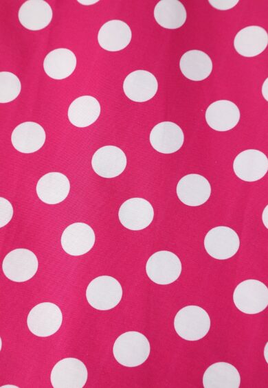 Lily Hot Pink Polka Dot Off Shoulder Dress – New In | Kitty Darling