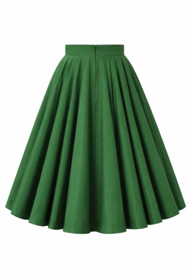 Maisie Green Full Circle Midi Skirt – New In | Kitty Darling