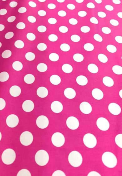 Maisie Hot Pink Polka Dot Full Circle Midi Skirt – New In | Kitty Darling