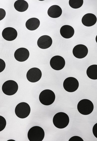 Maisie Monochrome Polka Dot Full Circle Midi Skirt – New In | Kitty Darling