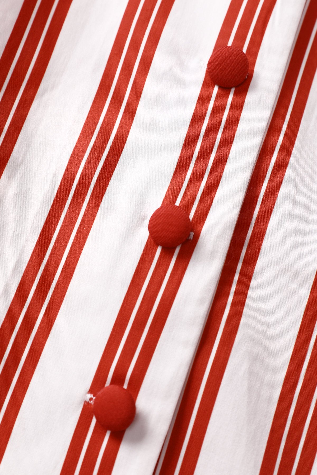 Mollie Red & White Striped Shirt Dress 2 Mollie Red & White Striped Shirt Dress - Image 2